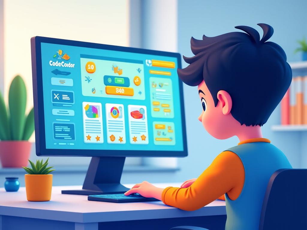 Plataforma CodeCóndor Studio mostrando interfaz de programación por bloques
